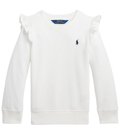 Polo Ralph Lauren Sweatshirt - Hvid m. Fl?ser