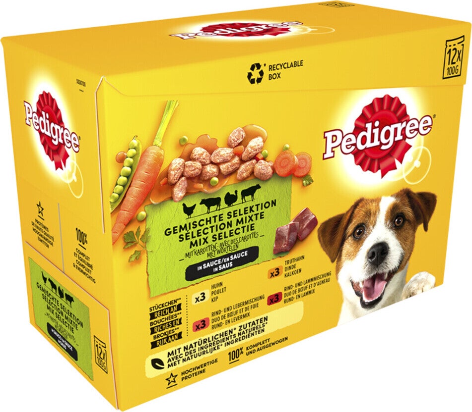 Pedigree hondenvoer in saus Multipack Adult 100g 12x