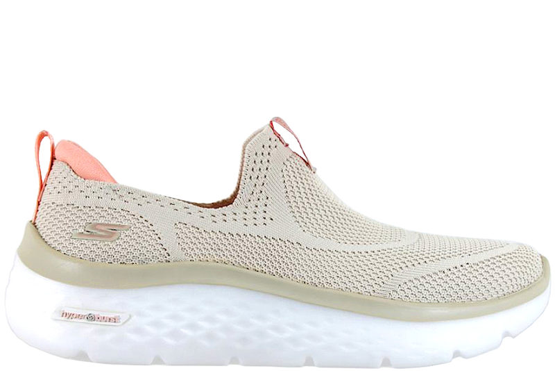 SKECHERS GO WALK HYPER BURST-SOLAR WINDS TAUPE SNEAKERS