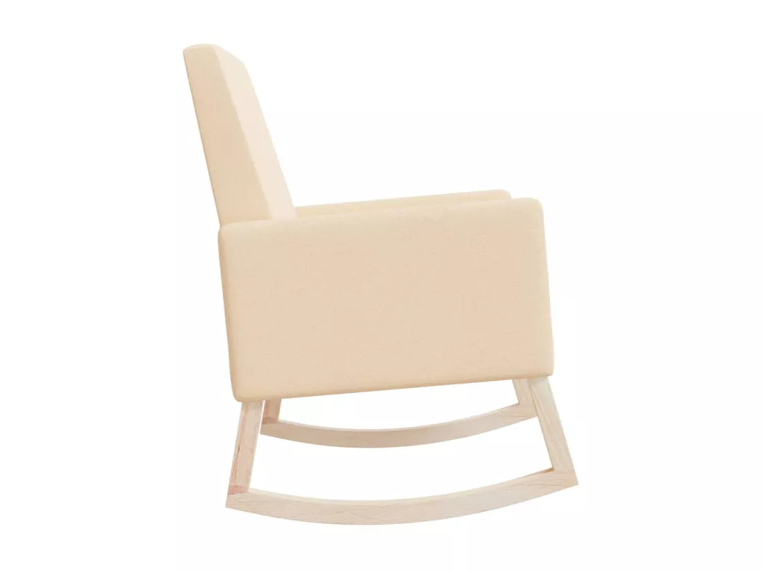 Chaise à bascule Crème Tissu