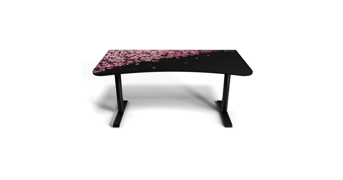 ArozziArena Gaming Desk - Flower  (Zwart/roze)