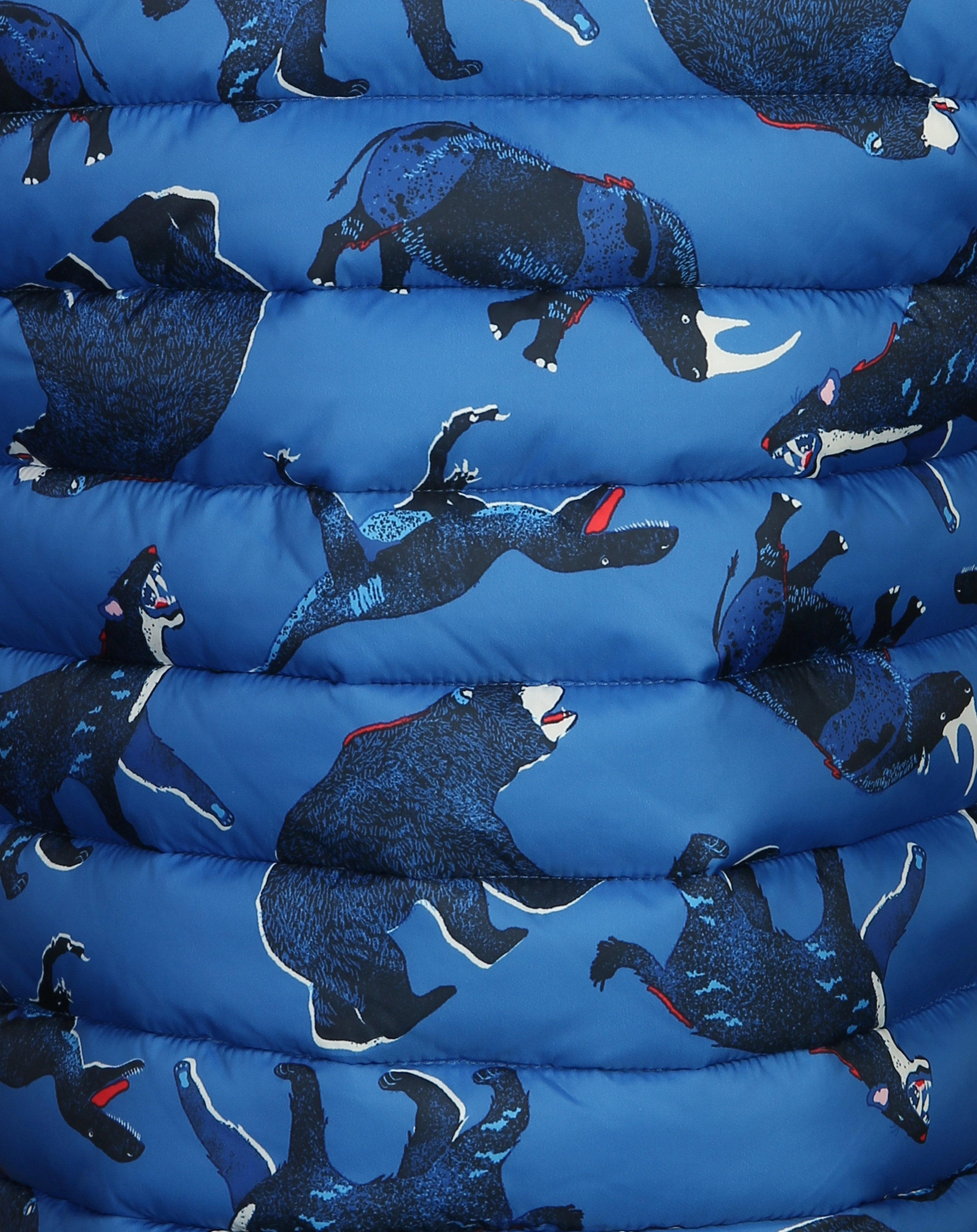 Steppweste FLIP - BEAST zum Wenden in blau