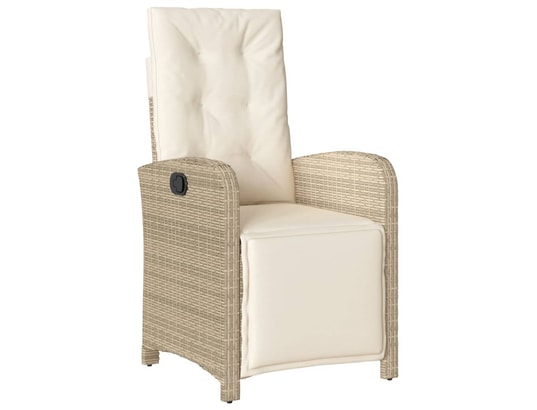 VIDAXL - Chaises inclinables de jardin lot de 2 avec repose-pied roti...