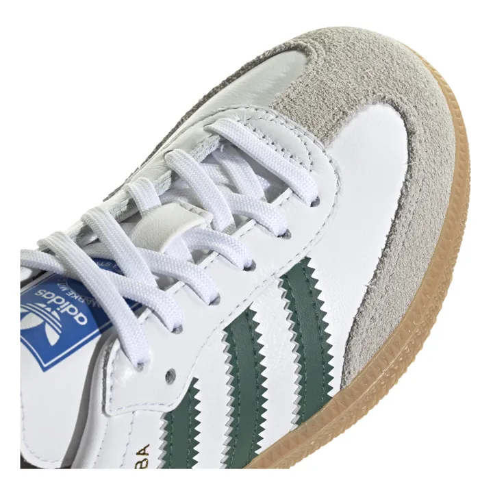 Adidas Baskets Samba Lacets Semelle Gomme | Vert