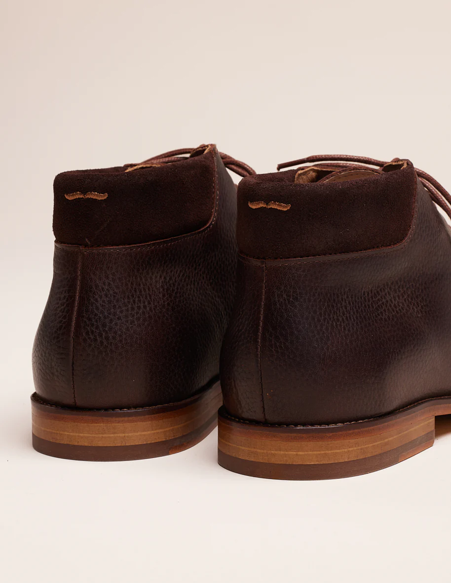 Bottines Gaultier - Pull-up Grainé Marron