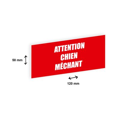 Plaque boîte à lettres personnalisée avec votre texte - 120 x 50 mm - rouge - adhésivée prête à poser