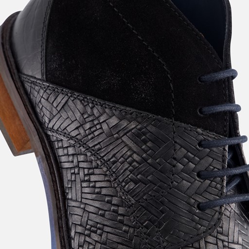 Vertice Veterboots zwart Leer