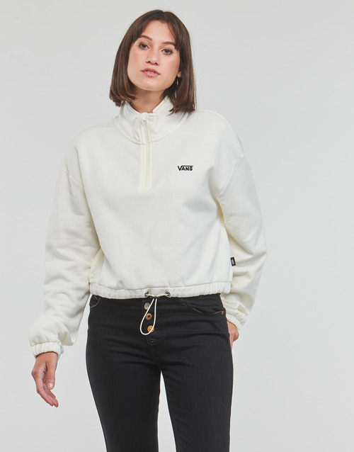 Vans - LEFT CHEST HALF ZIP FLEECE - Blanc