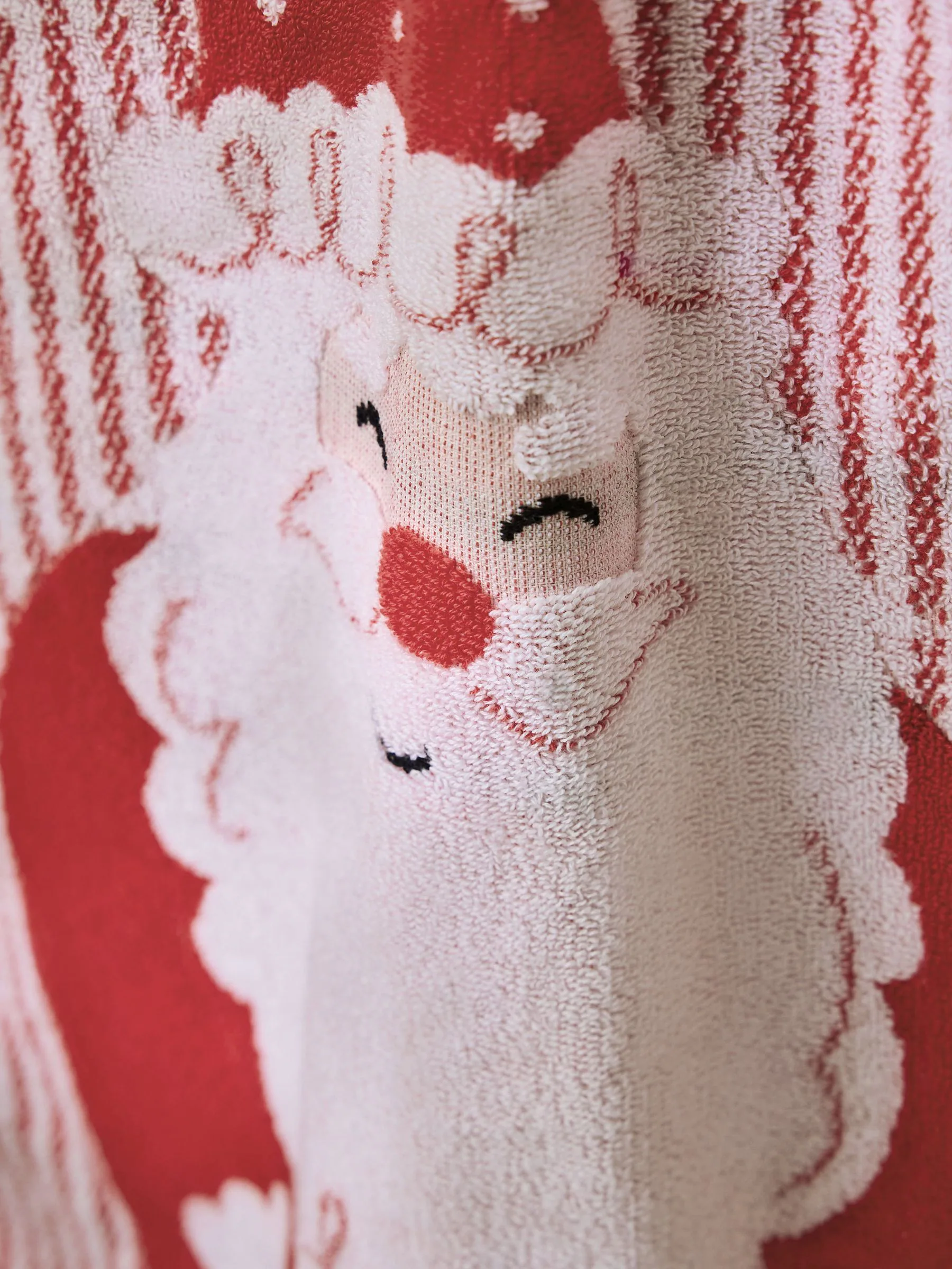 Kersthanddoek met kerstmanprint