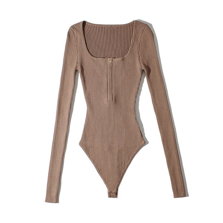 Hollahop - Gebreide bodytop met lange mouwen