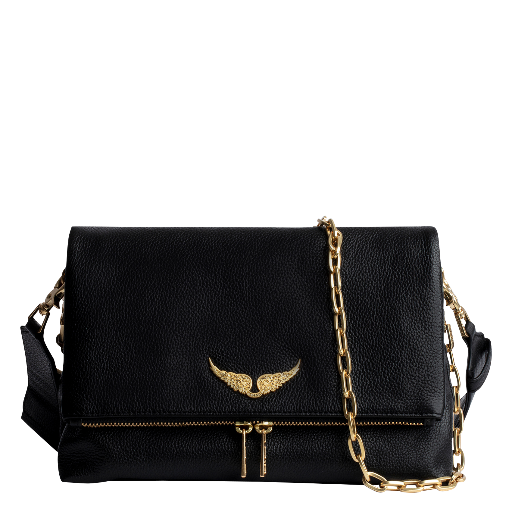 ROCKY - Sac bandoulière en cuir | Noir