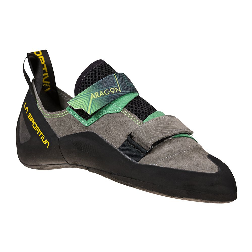 La Sportiva ARAGON - Chaussons d'escalade Homme clay/jasmine green
