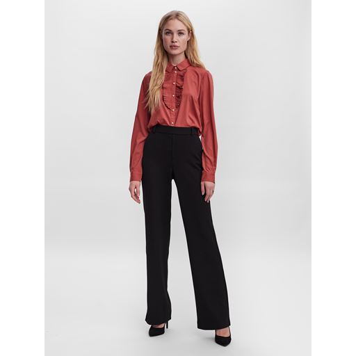 Vero Moda Maya Straight Bukser, Sort, L/L32