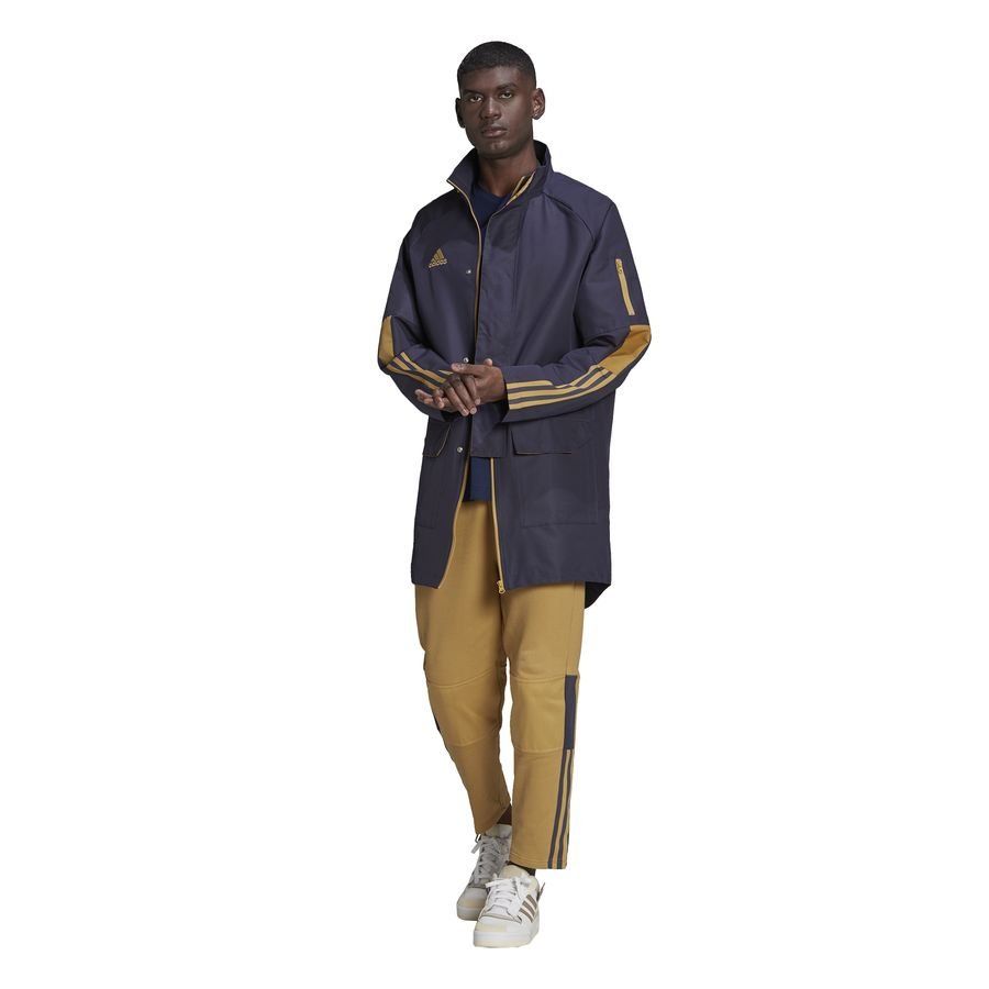 adidas Tiro Parka Veste - Bleu Marine/Doré
