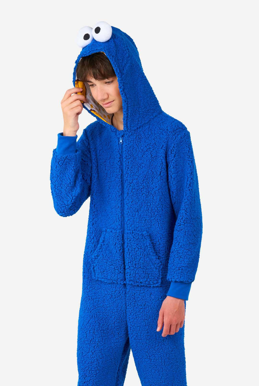 OppoSuits onesie Cookiemonster blauw