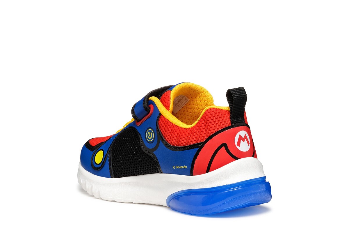 GEOX<br>Tênis respiráveis com LED, Ciberdron x Supermario