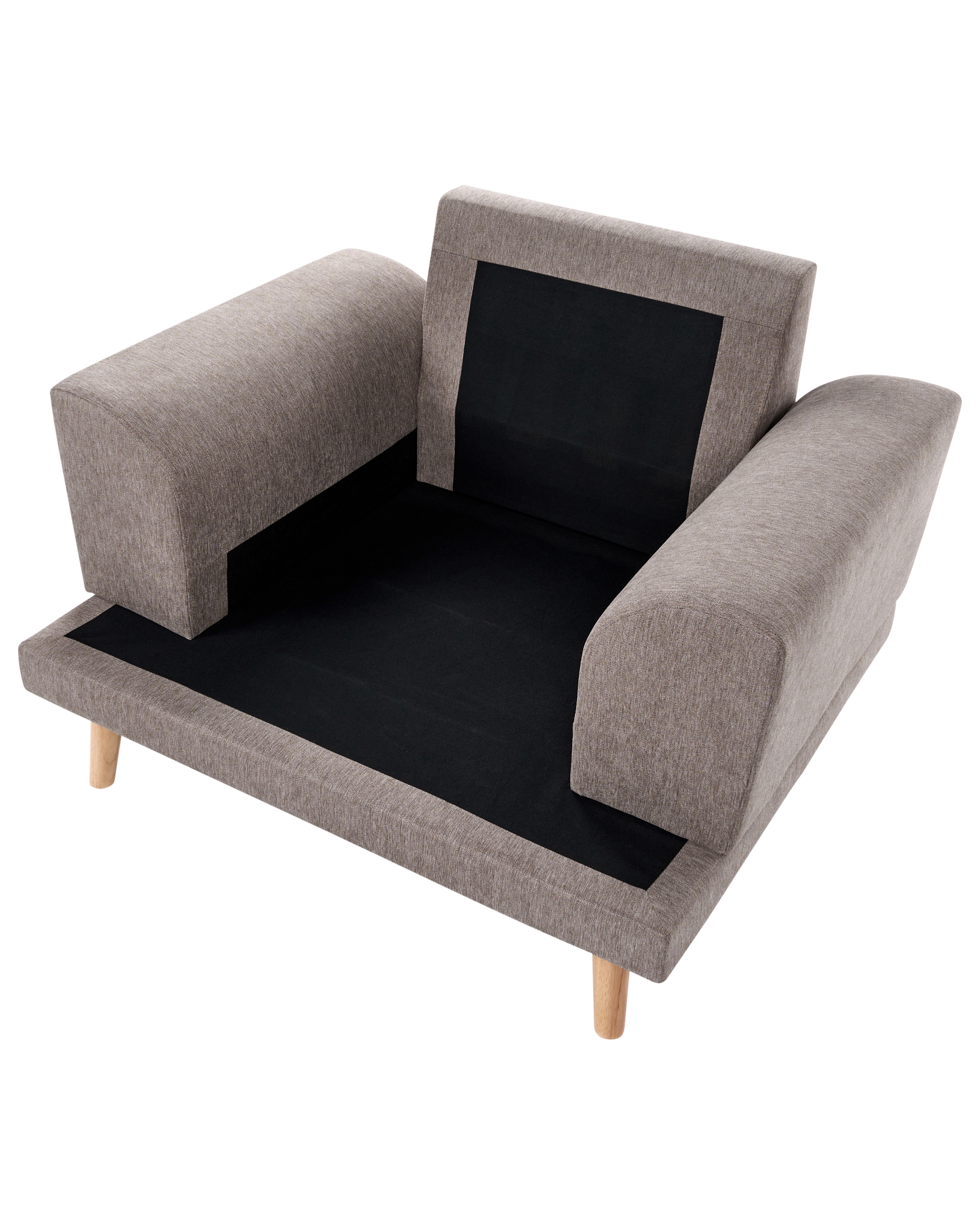 Fauteuil KILDAL Stof Bruin