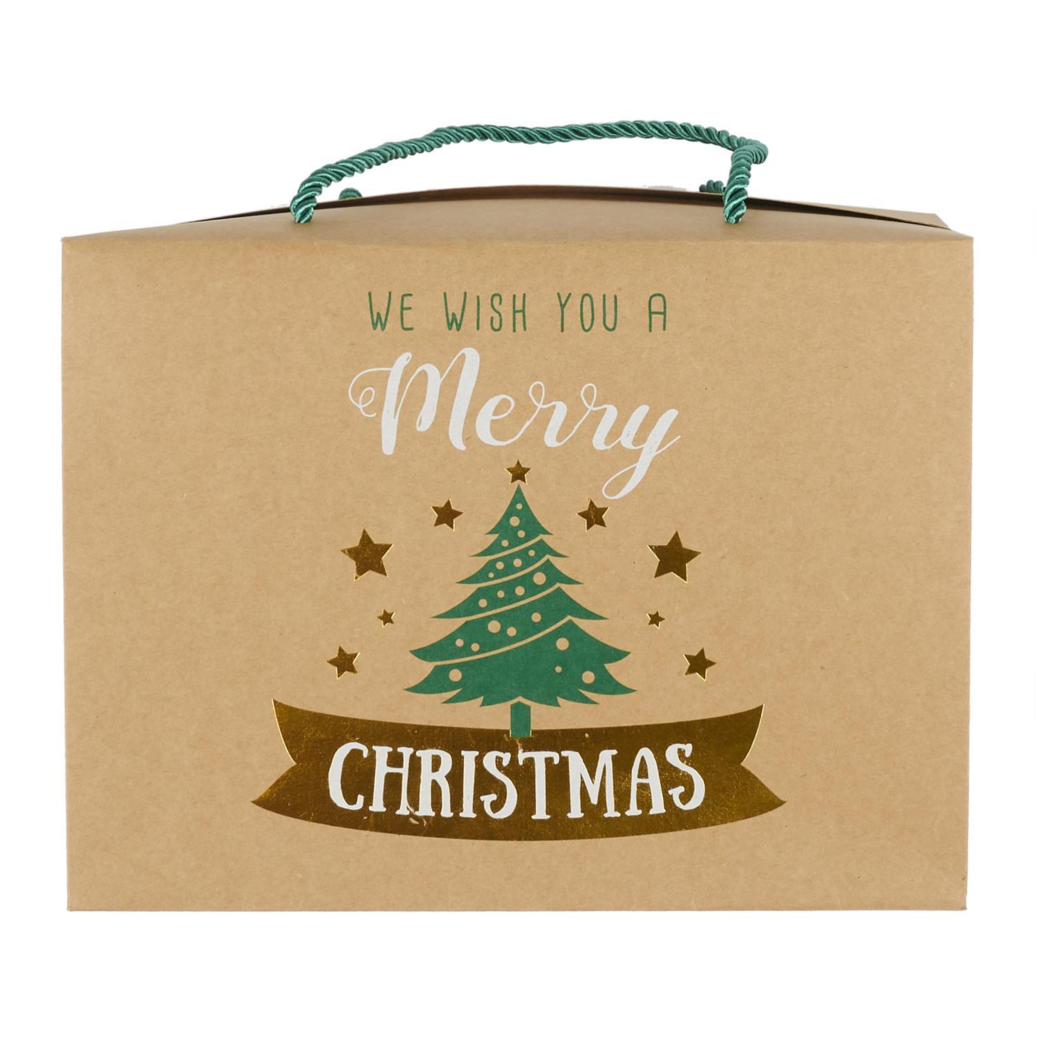 BOITE CADEAU PLIABLE NOEL 27X13X20CM