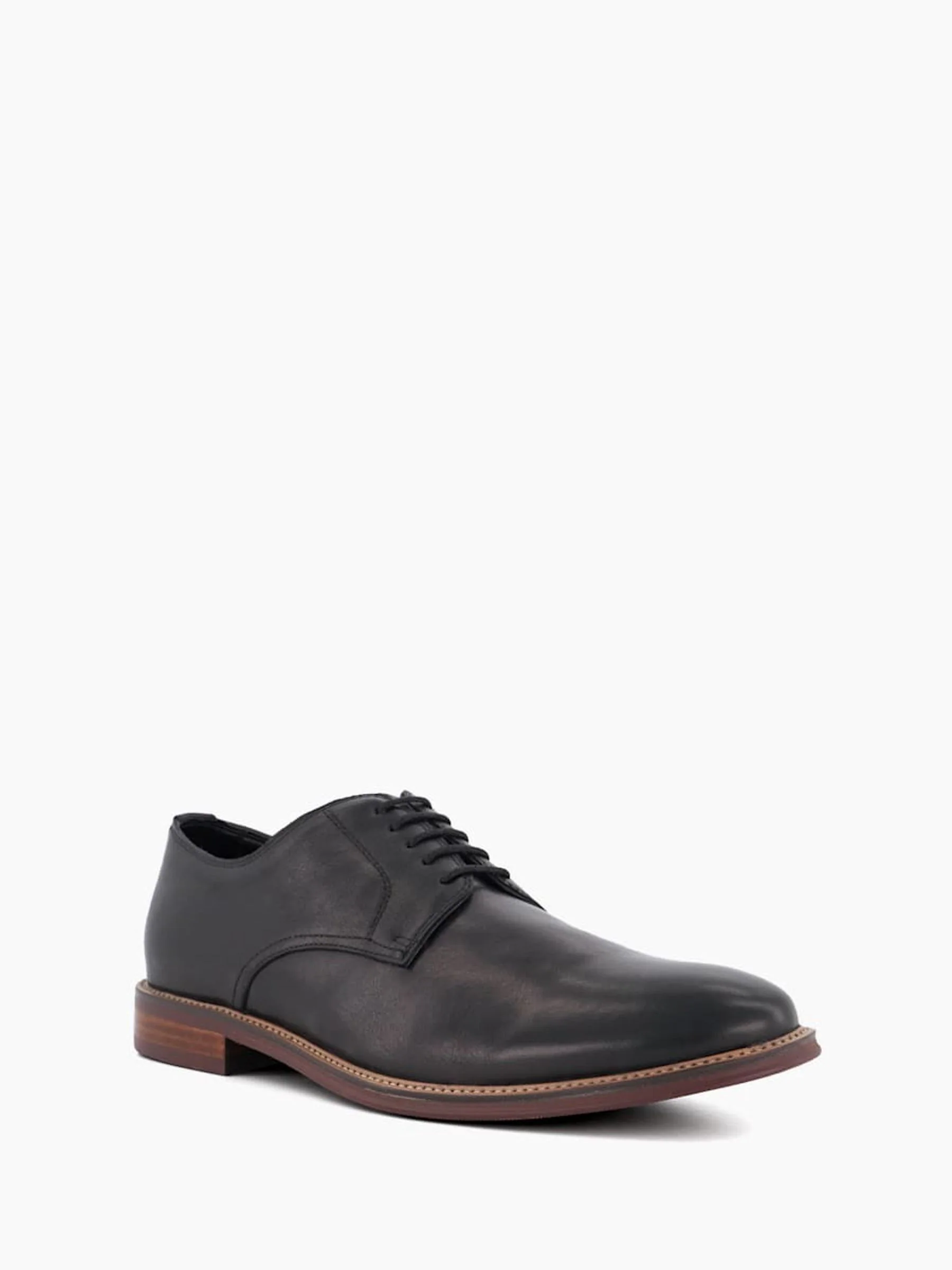 Zwart - Standaard pasvorm - Dune London Stanleyy Gibson schoenen van zacht leer