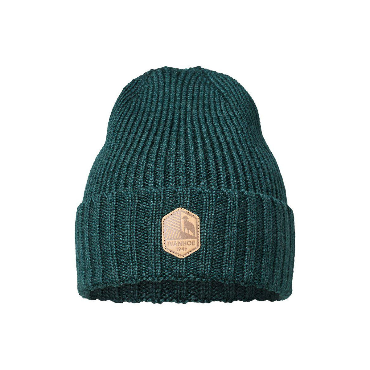 Ivanhoe ipsum rib gebreide wollen muts - sea green