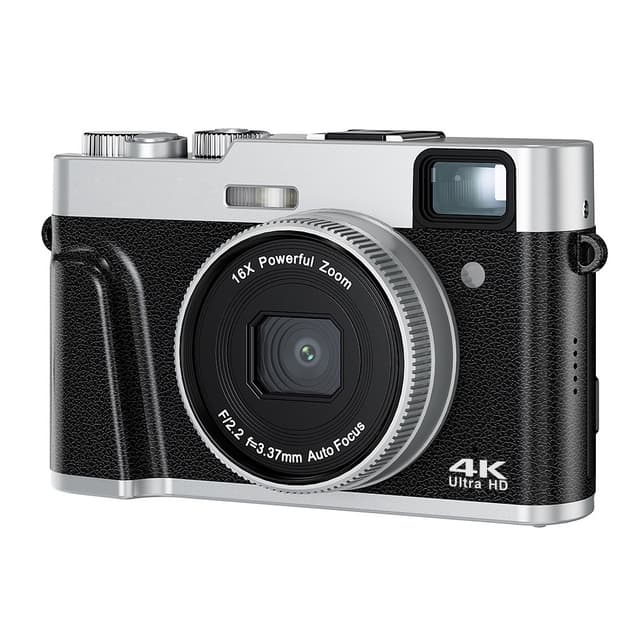 Digitalkamera 4K 48MP 16X zoom Sort