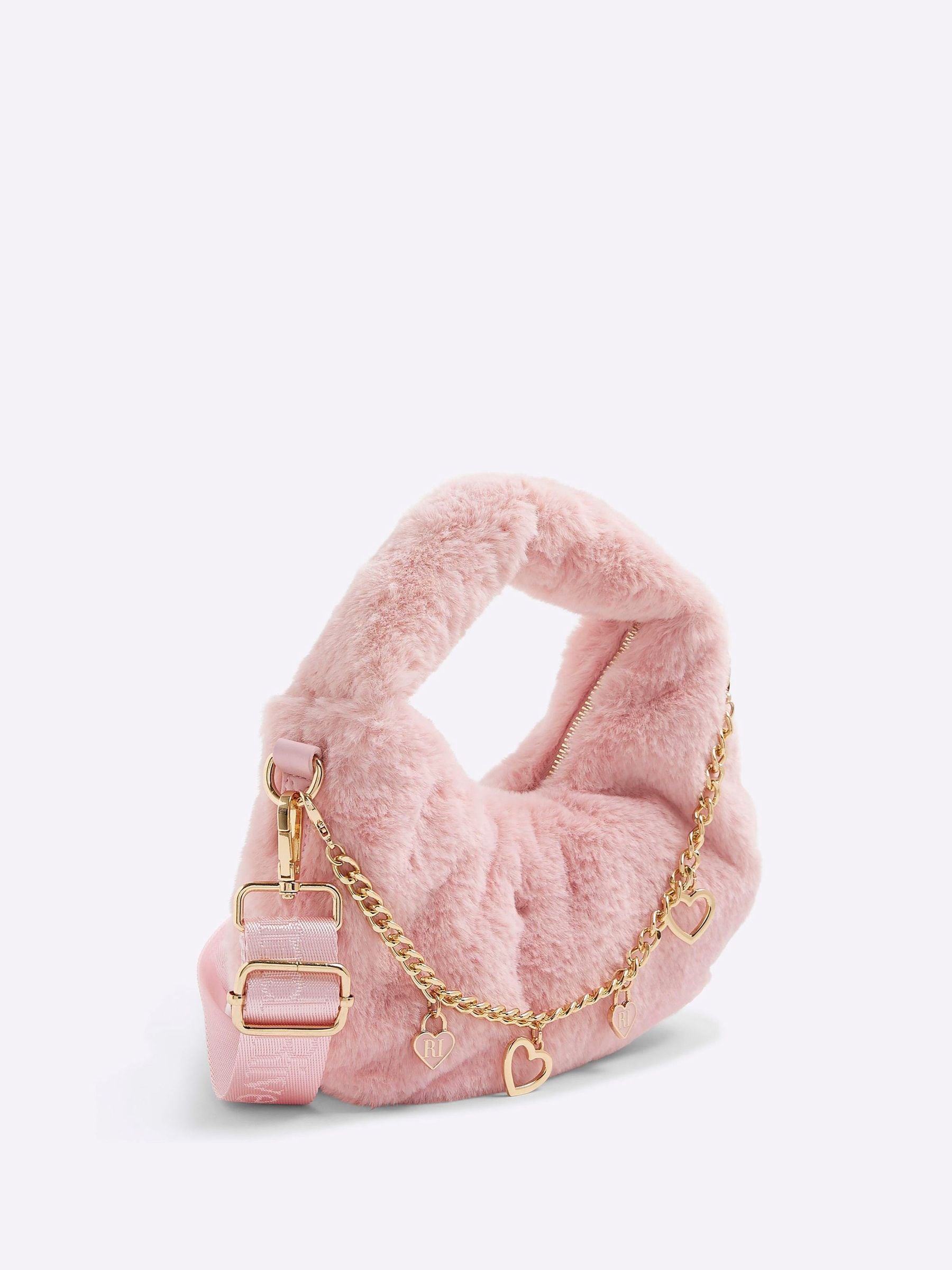 River Island Girls Fur Chain Grab Bag