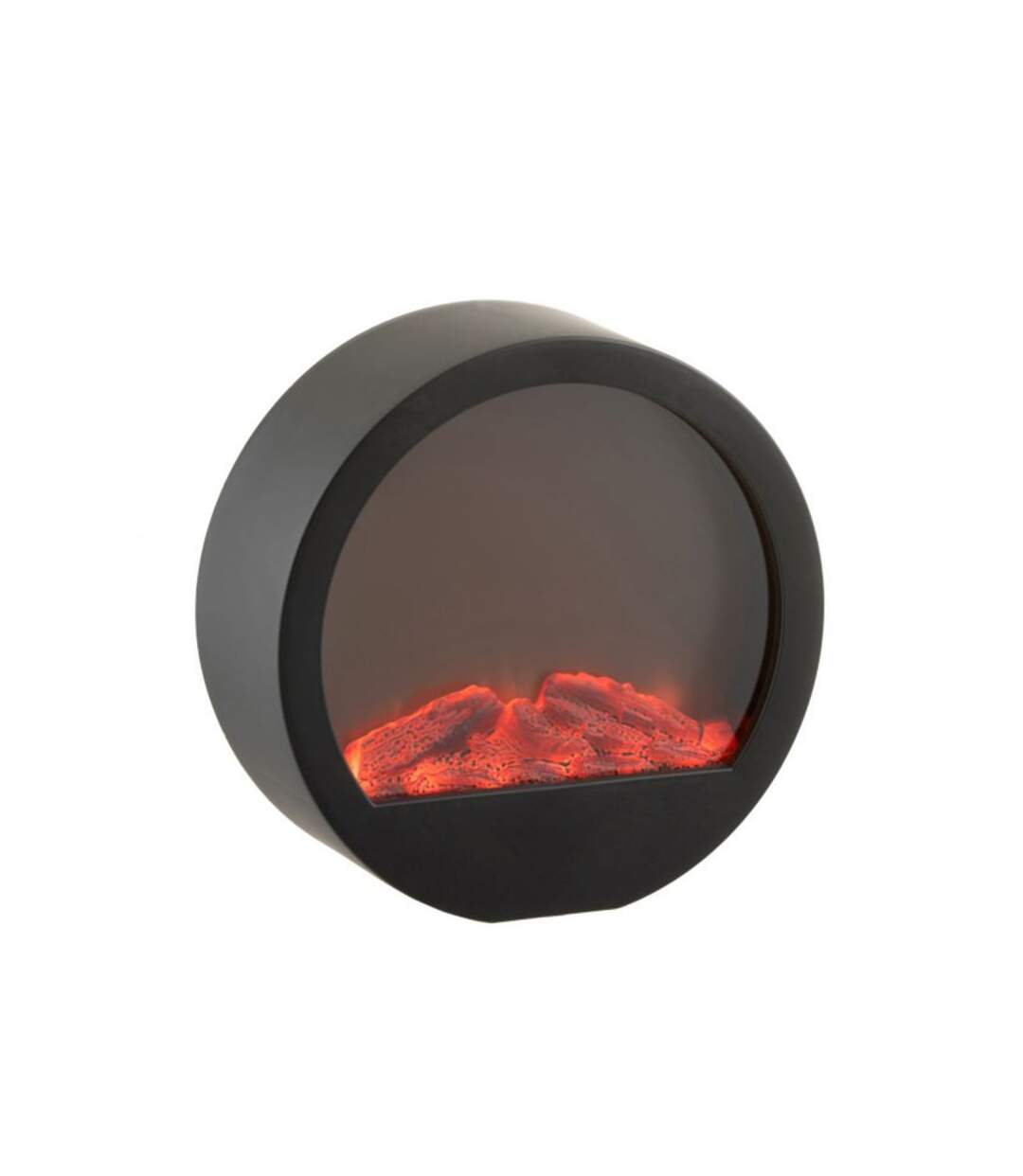 Paris Prix - Lampe à Poser Led cheminée 35cm Noir