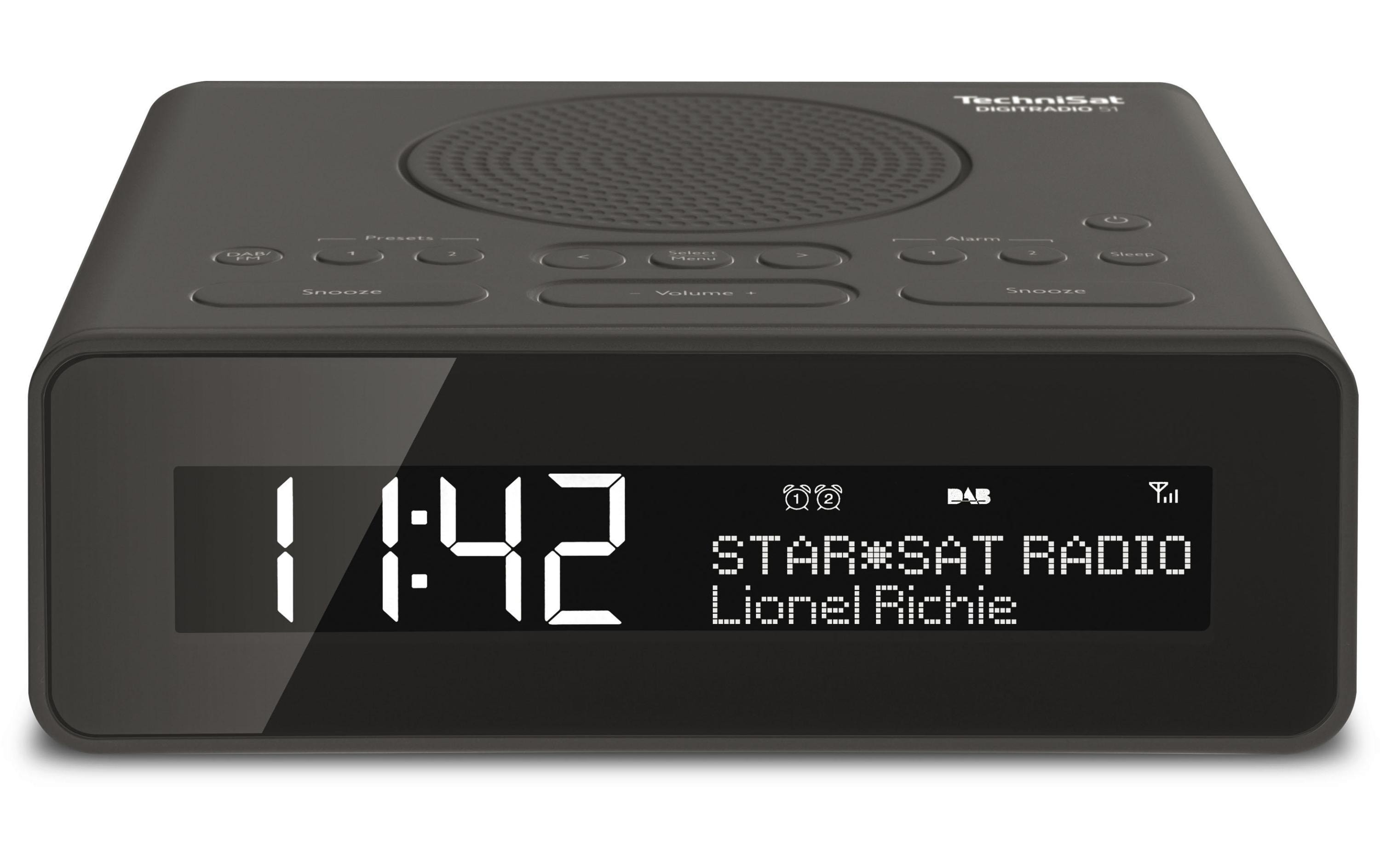 DigitRadio 51 AnthrazitDAB+/UKW-Uhrenradio mit grossem LC-Display