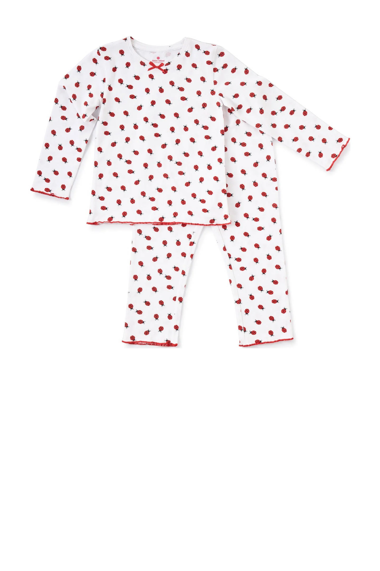 Little Label pyjama met dierenprint van katoen rood