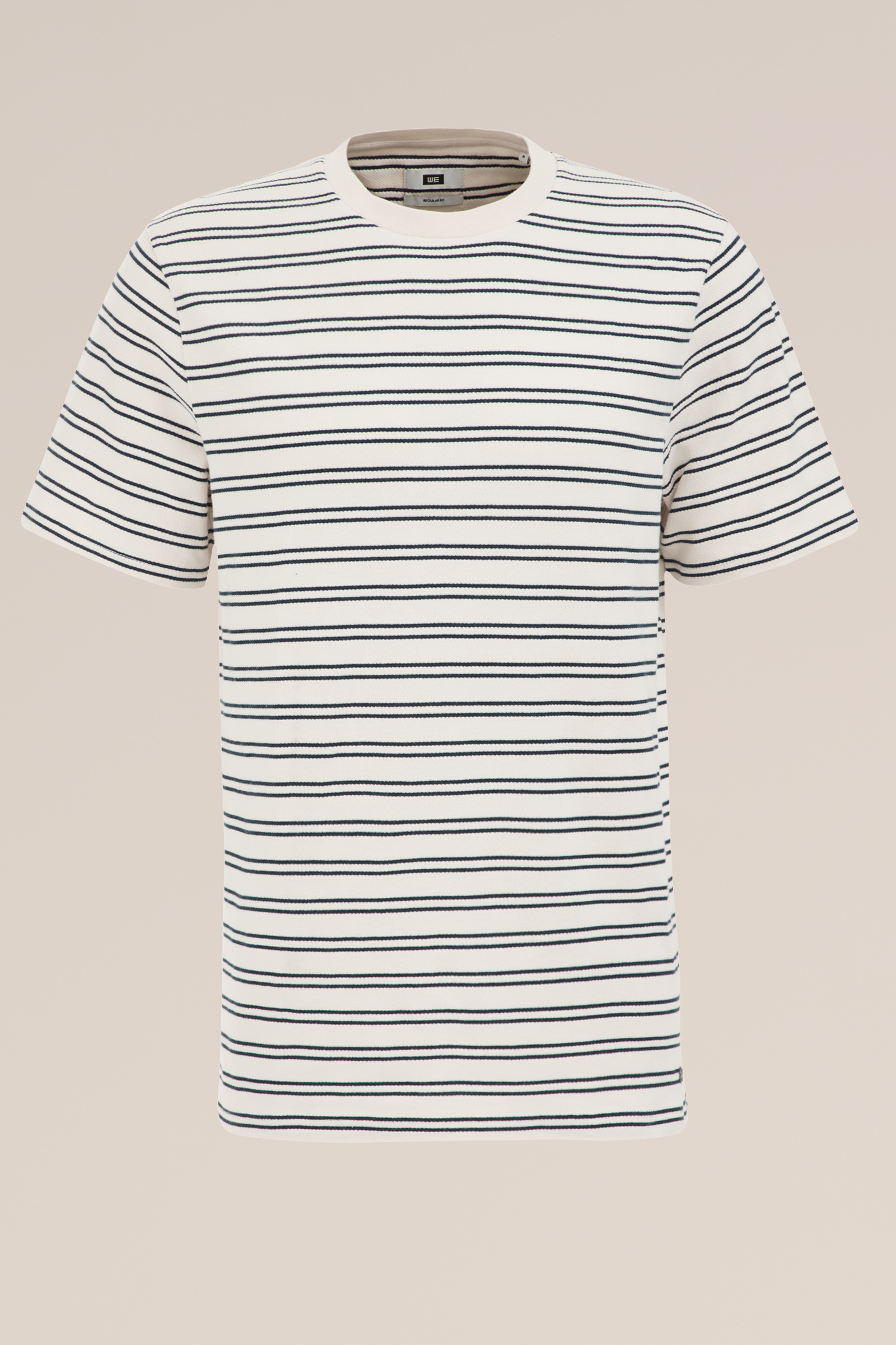 T-shirt met dessin WE Fashion Gebroken wit