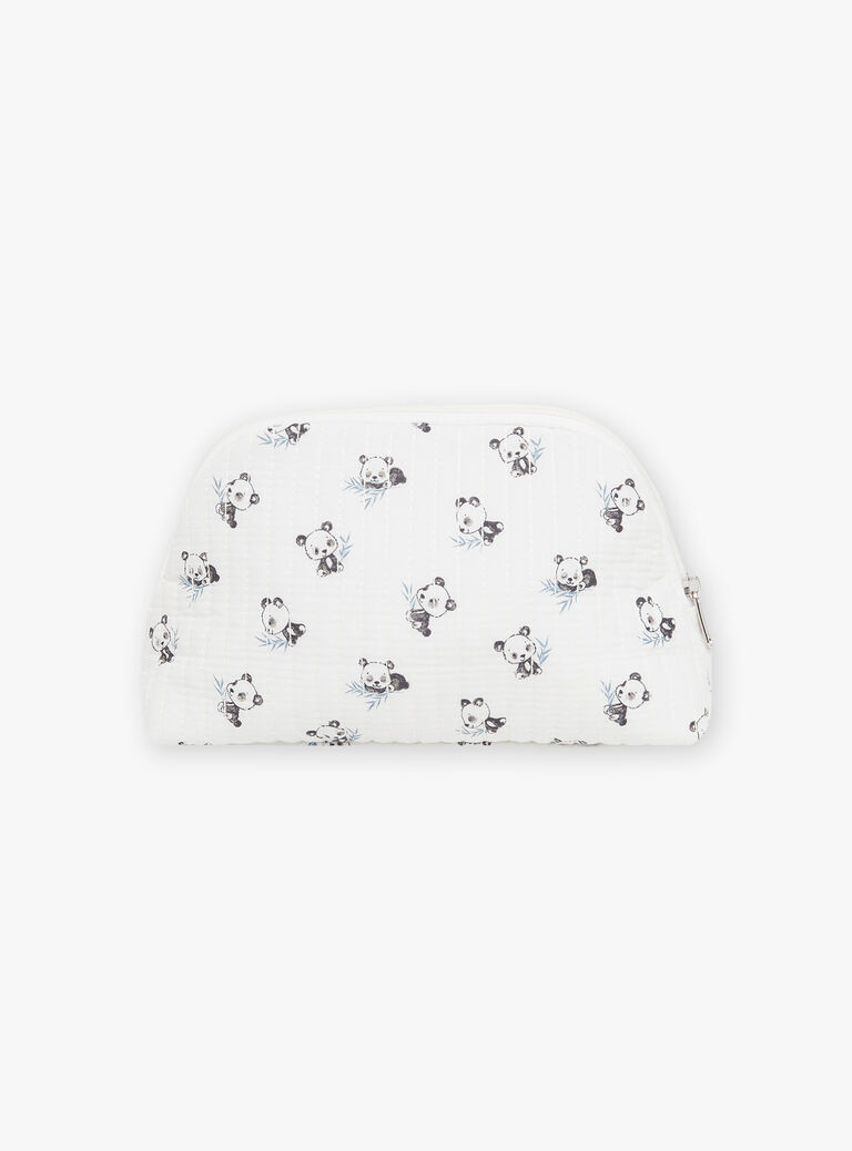 Trousse de naissance écrue en popeline