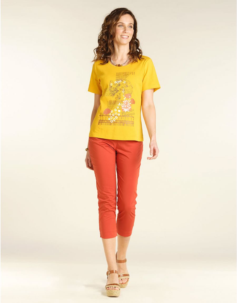 Pantacourt léger tomette