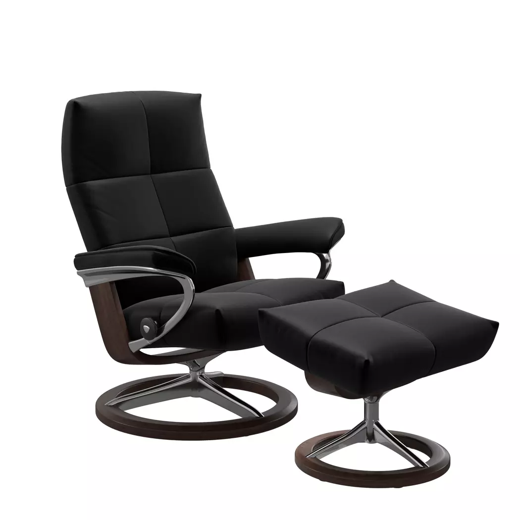 Sessel mit Hocker David Signature