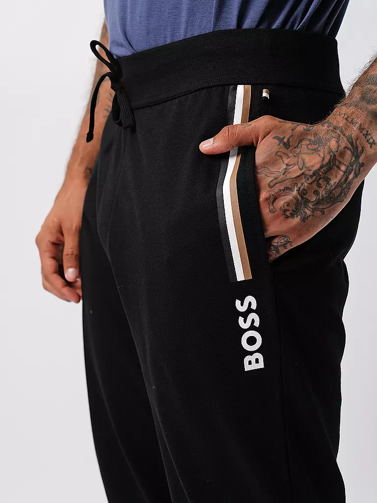 BOSS Loungewear Hose  schwarz