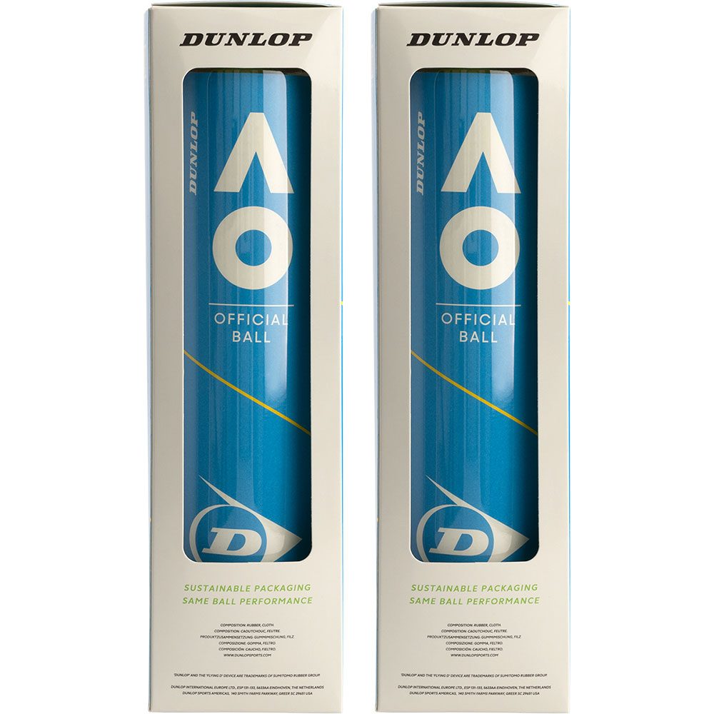 Dunlop Australian Open 2x4 Tennisbälle