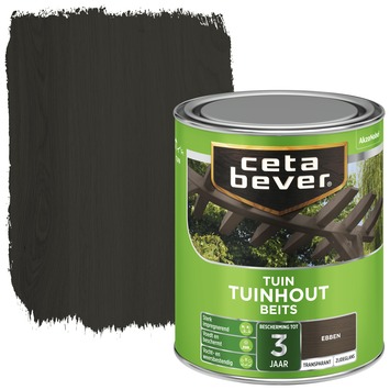 CetaBever Tuinhoutbeits transparant ebben zijdeglans 750 ml
