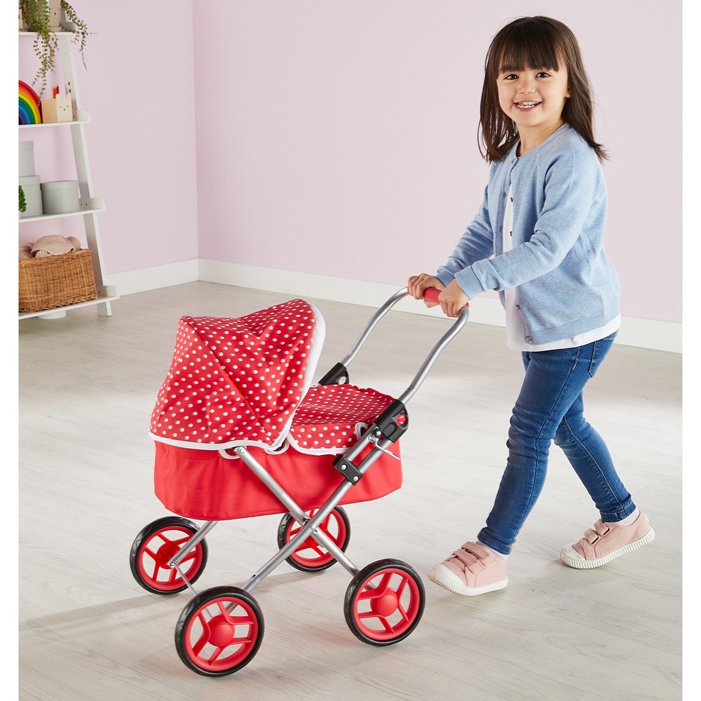 Rosies Puppenwagen in Rot