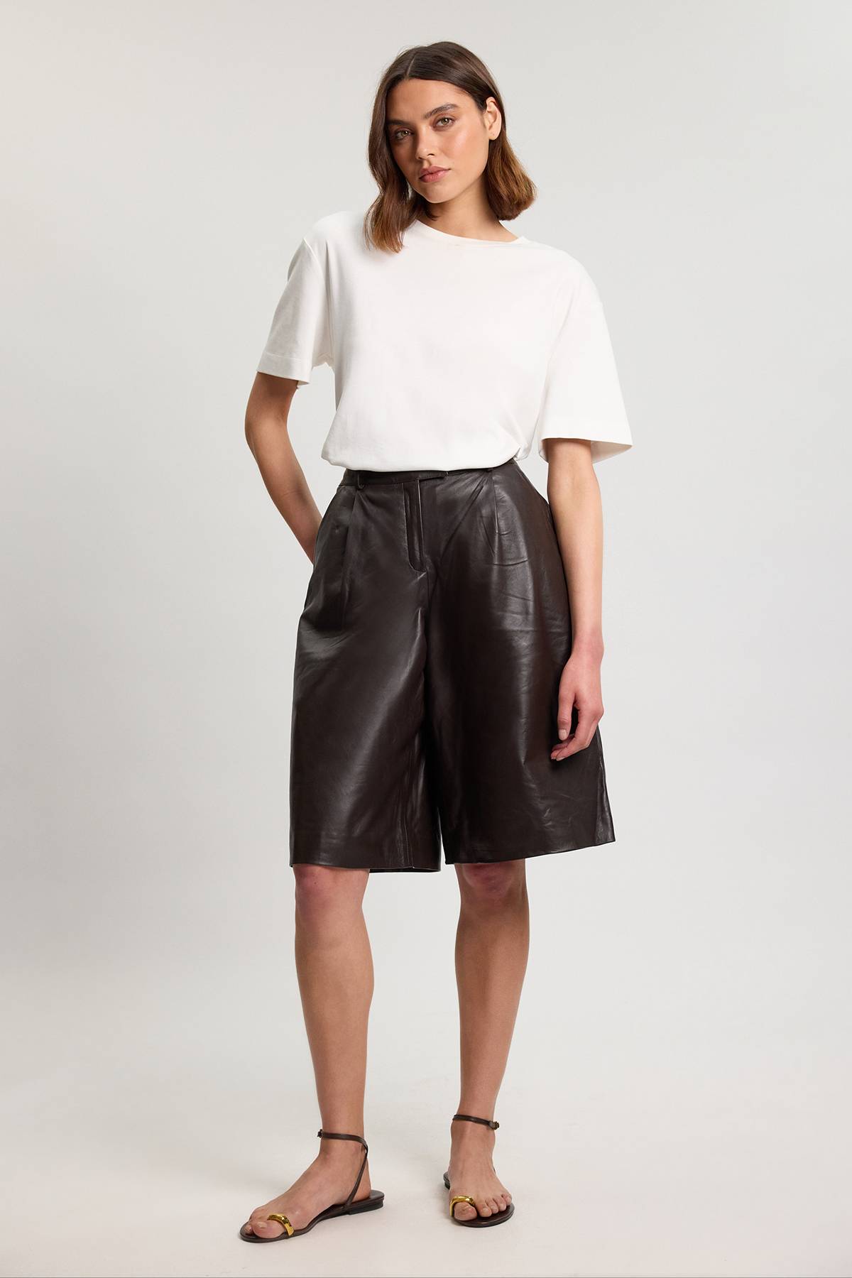 KarenMillen Short City En Cuir