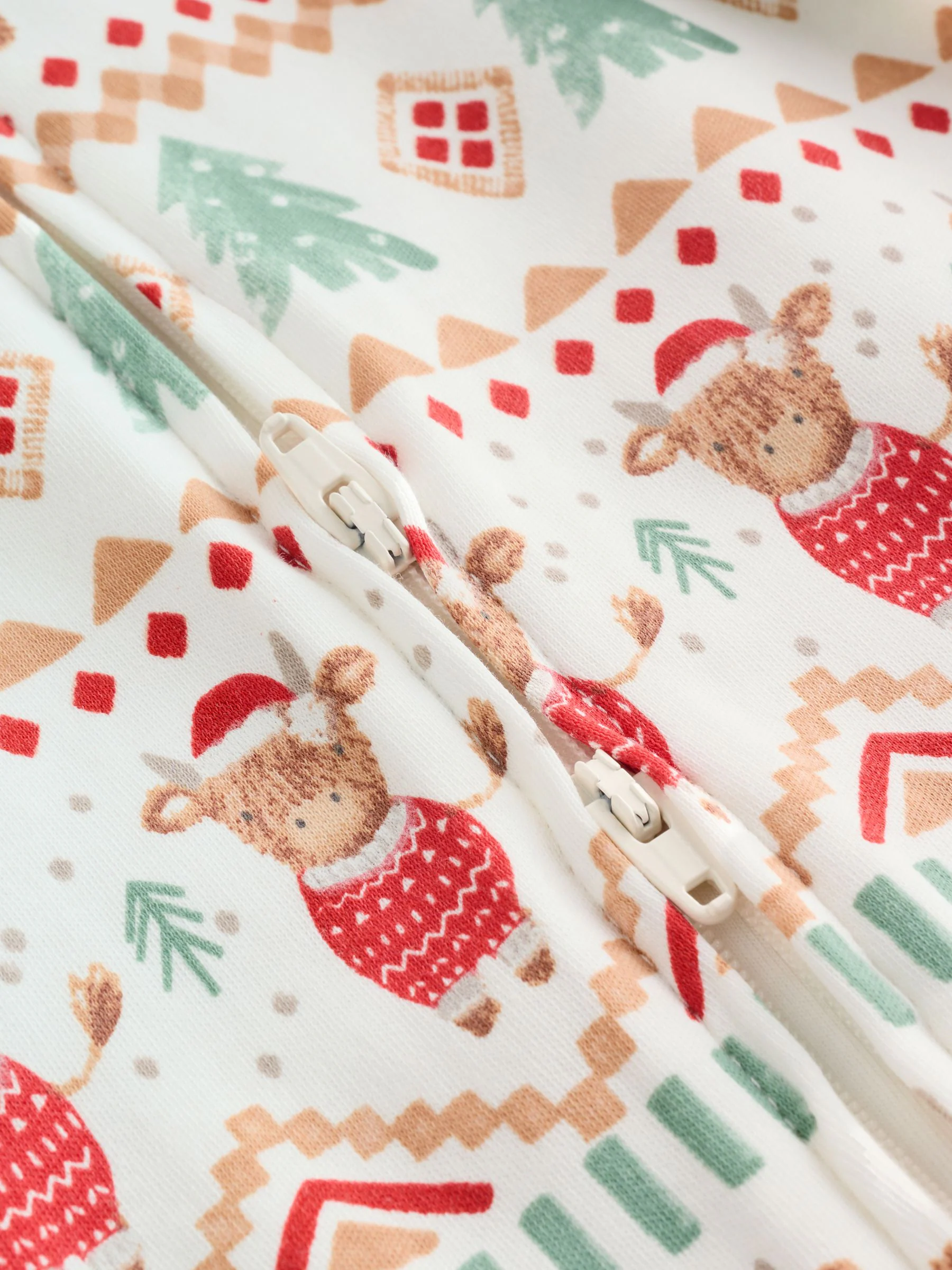 Ecru - Baby kerst Hamish-slaappak (0mnd -3jr)