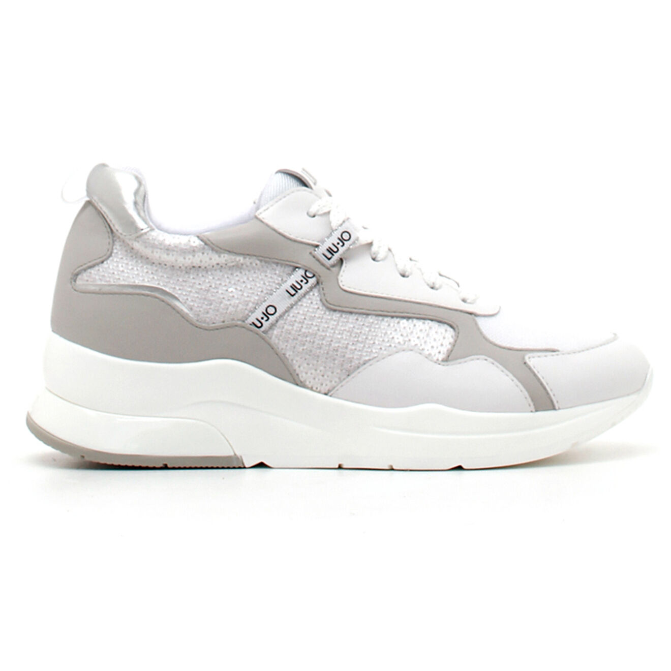 Liu-Jo Baskets Karlie blanc/gris clair