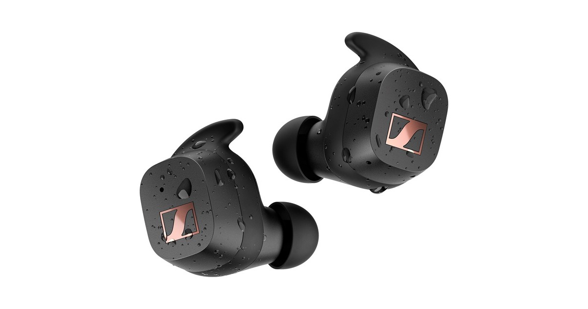 SennheiserSport True Wireless in-ear oortjes  (Zwart, Bluetooth, USB-C)