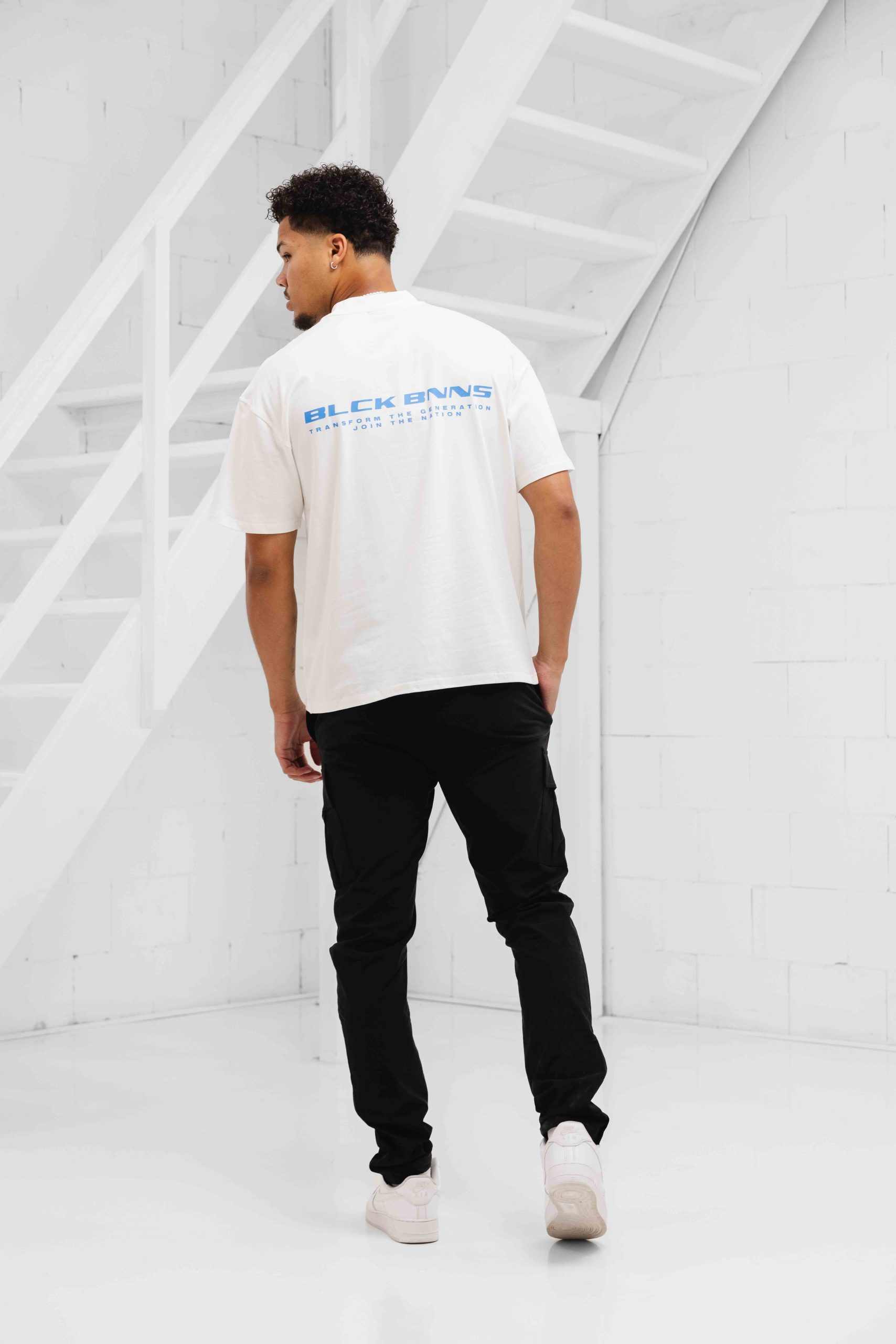 Black Bananas Nation T-Shirt Heren Wit