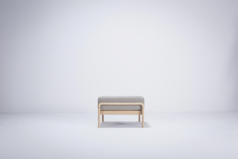 Gazzda Fawn hocker natural Dakar Leather Stone