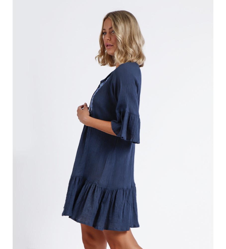 Vestido azul marinho Admas Paradise