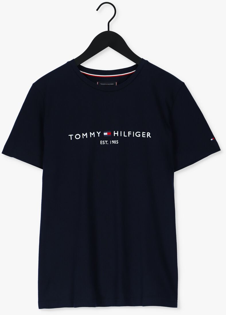 TOMMY HILFIGER blauwe tommy hilfiger t-shirt tommy logo tee