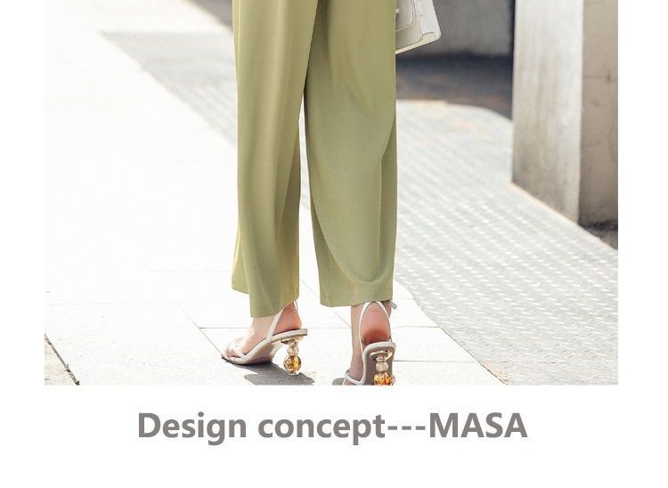 Yilda - Mouwloze jumpsuit met wijde pijpen
