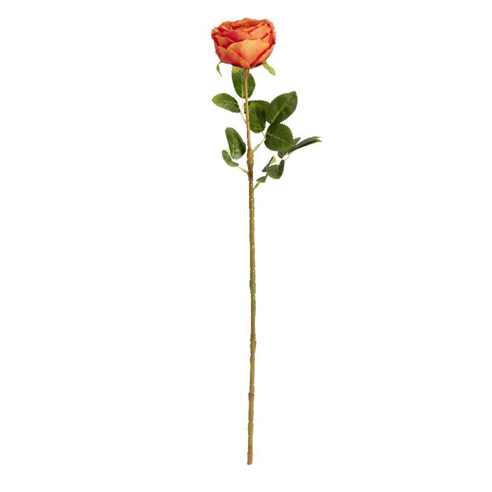 Fleur artificielle tige pivoine orange H70cm - 2 modèles