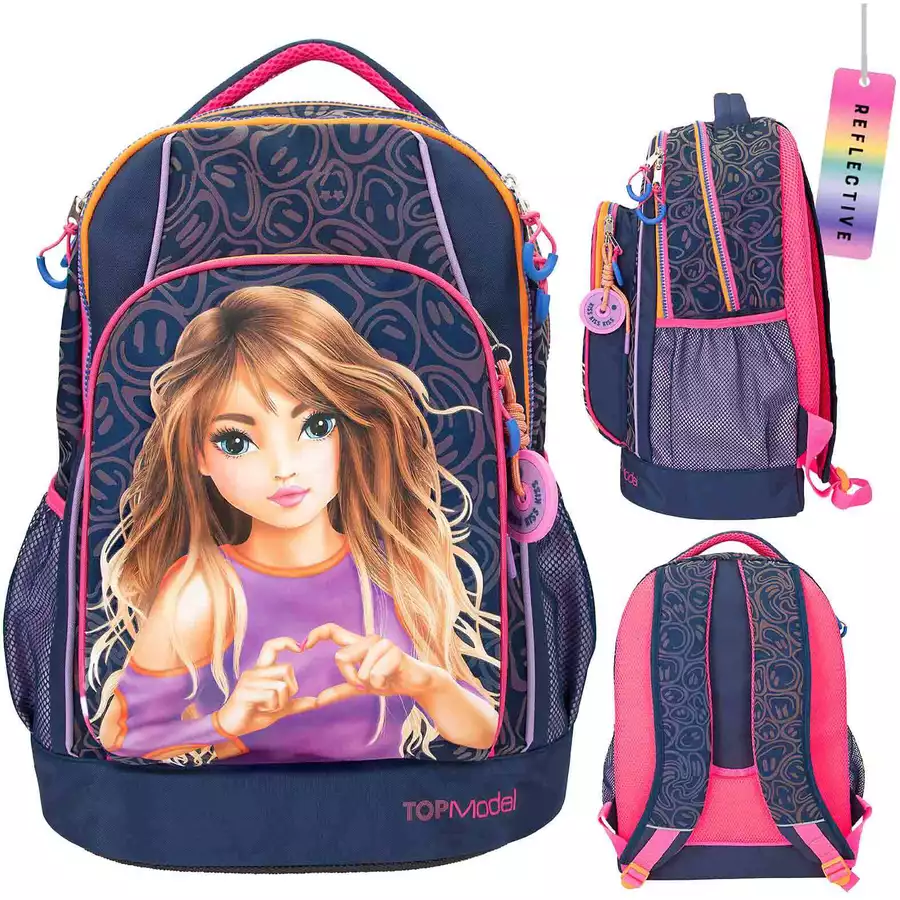 Depesche Schulrucksack Night Light TOPModel 21x 33 x 44 cm bunt