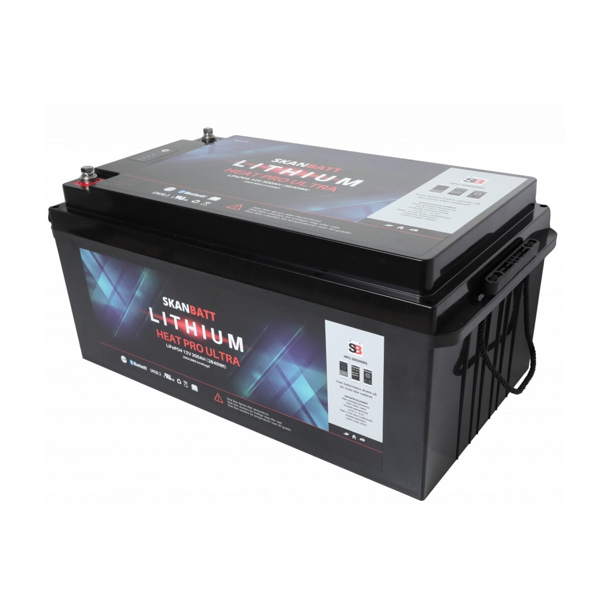 SKANBATT Lithium HEAT PRO Ultra 12V 300AH - CAN Bus - 400A (