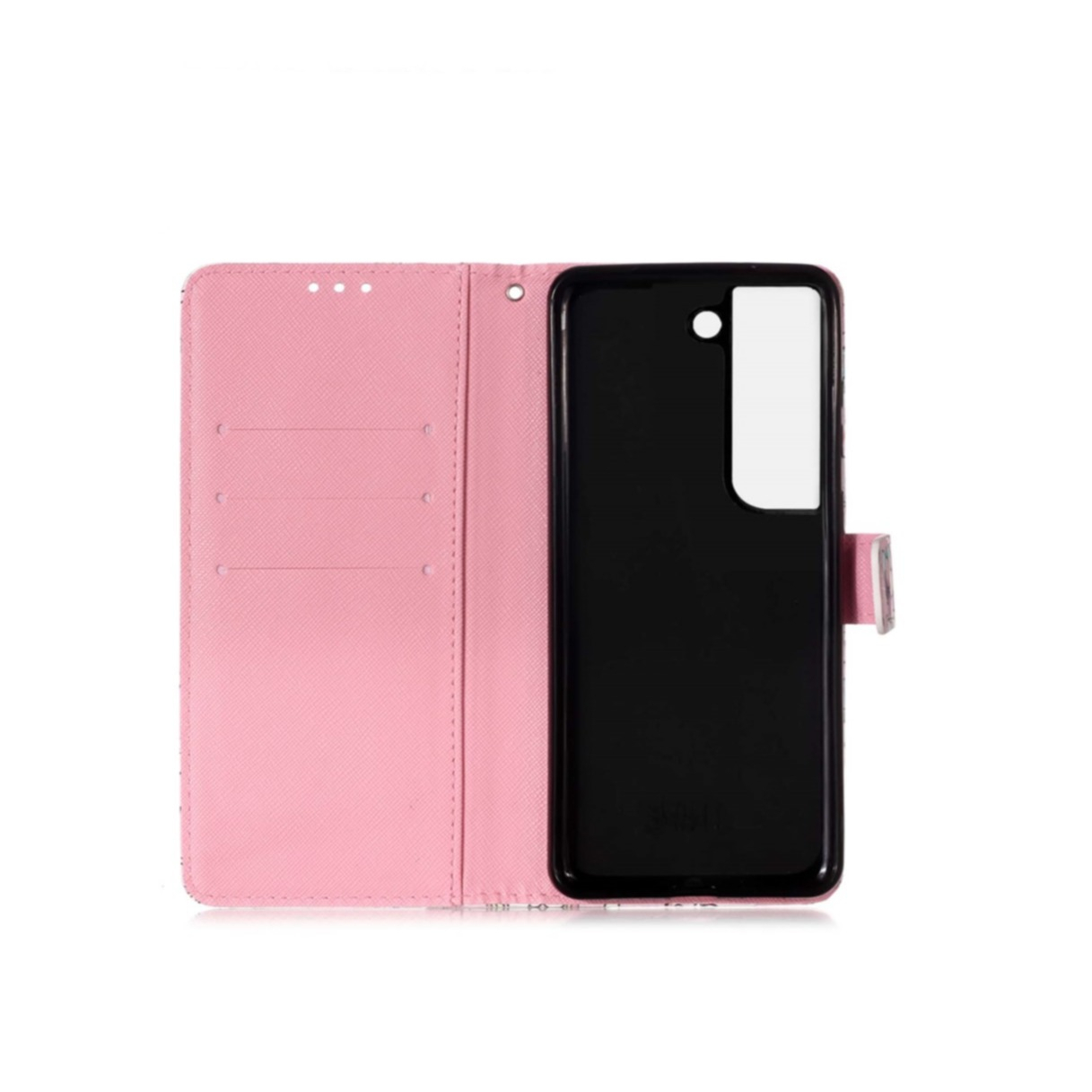 Samsung Galaxy S22 5G Leder Tasche Hülle mit Kartenfach Never Stop Dreaming